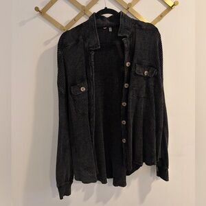 Free People Scout Black Jacket